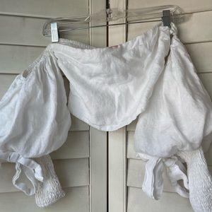 Off the shoulder crop top